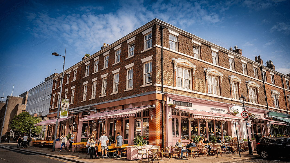 Hope Street in Liverpool's Georgian Quarter, with the Metropolitan Cathedral at the end