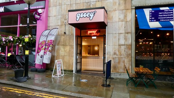 Bold Street in Liverpool city centre on a wet evening.