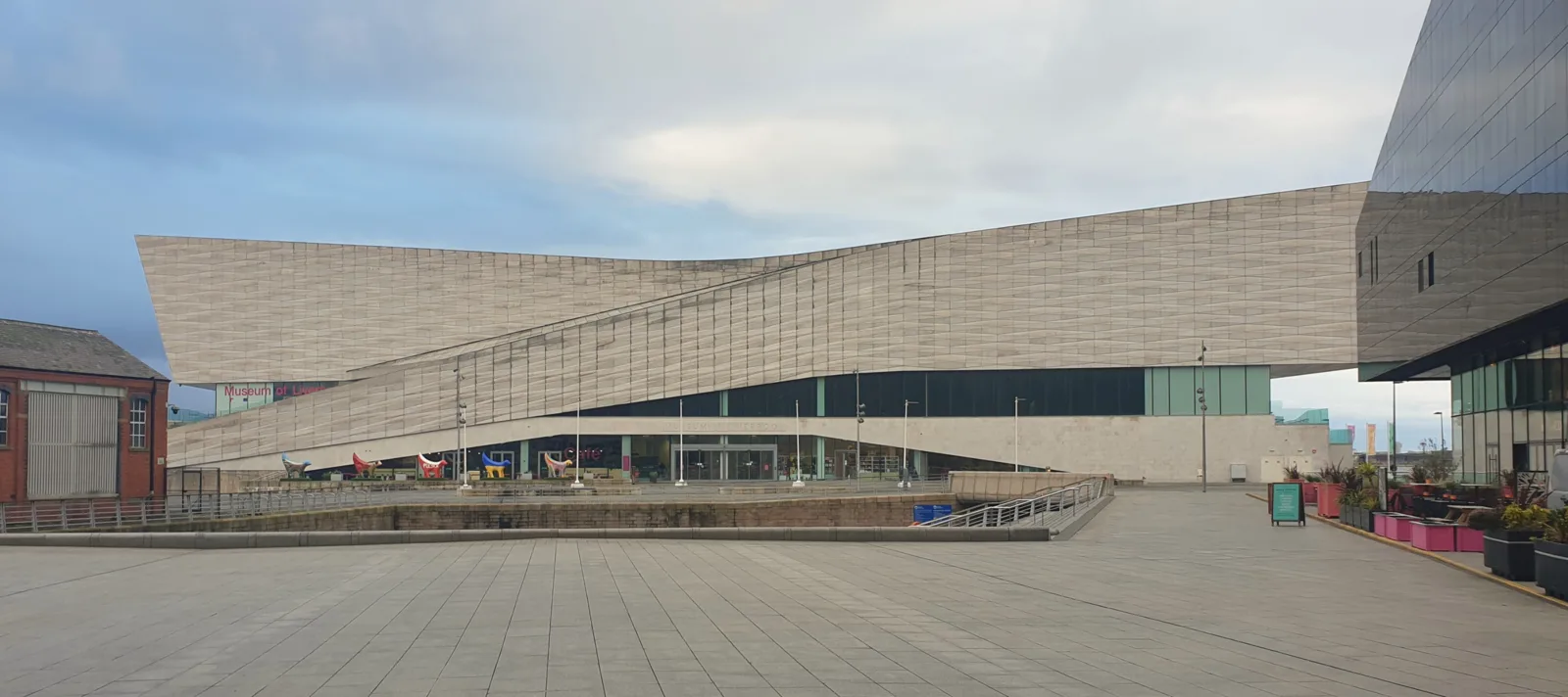 The east facade of the Museum of Liverpool