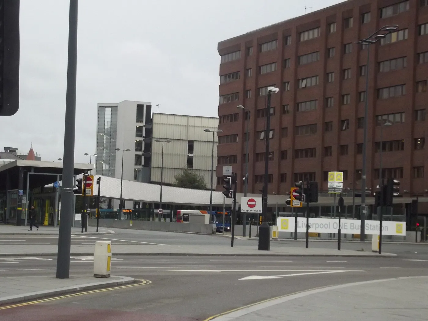 Liverpool ONE Bus Station on Wapping in Liverpool city centre
